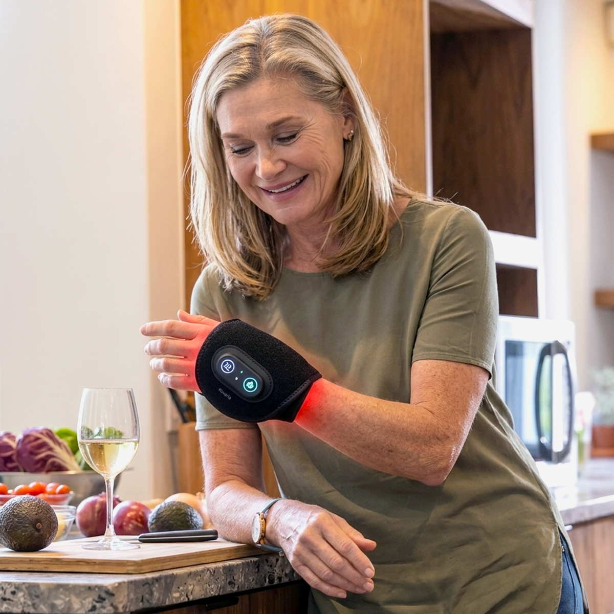 NervoGlow™ – Dual-Wellenlängen-Rotlichttherapie für das Handgelenk