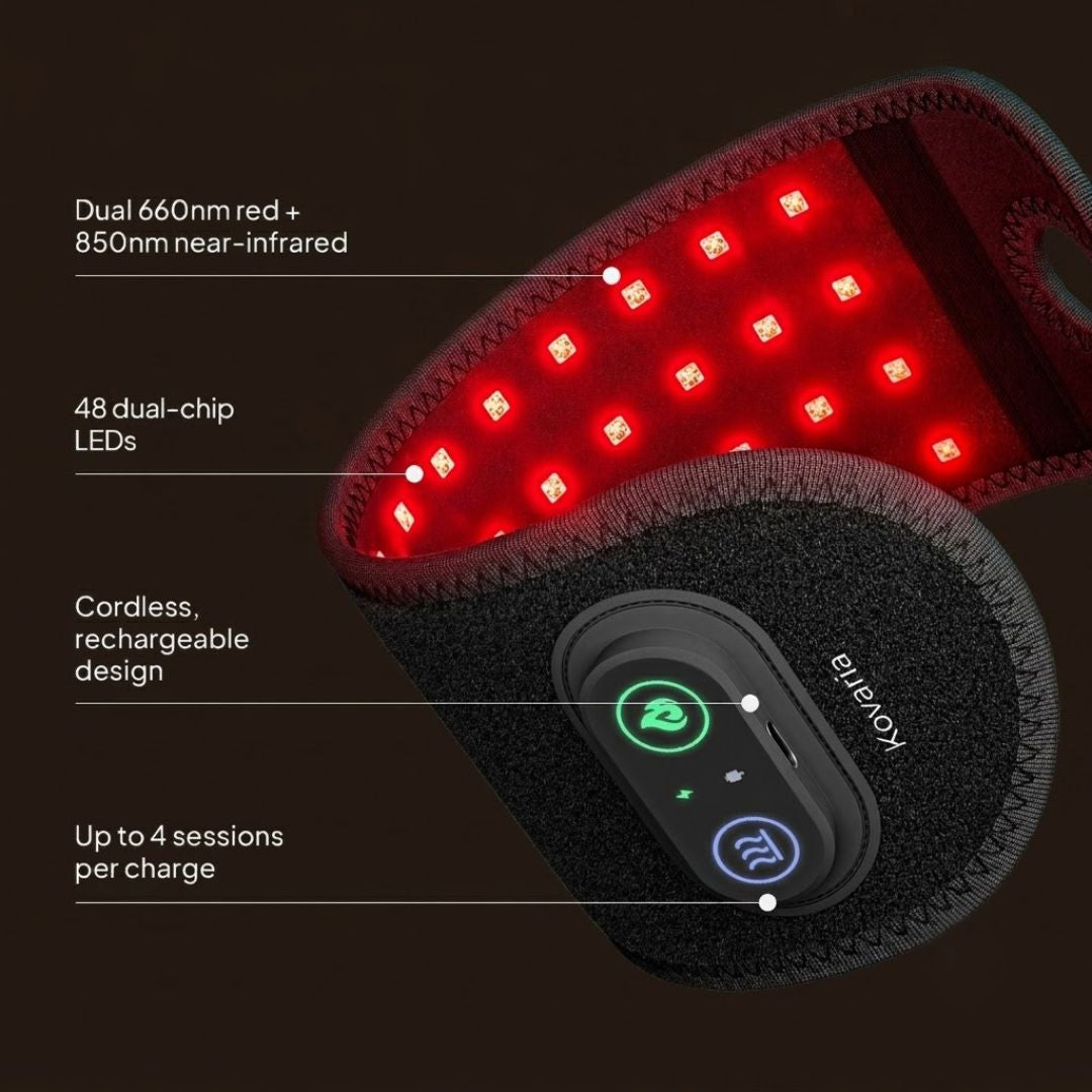 NervoGlow™ – Dual-Wellenlängen-Rotlichttherapie für das Handgelenk
