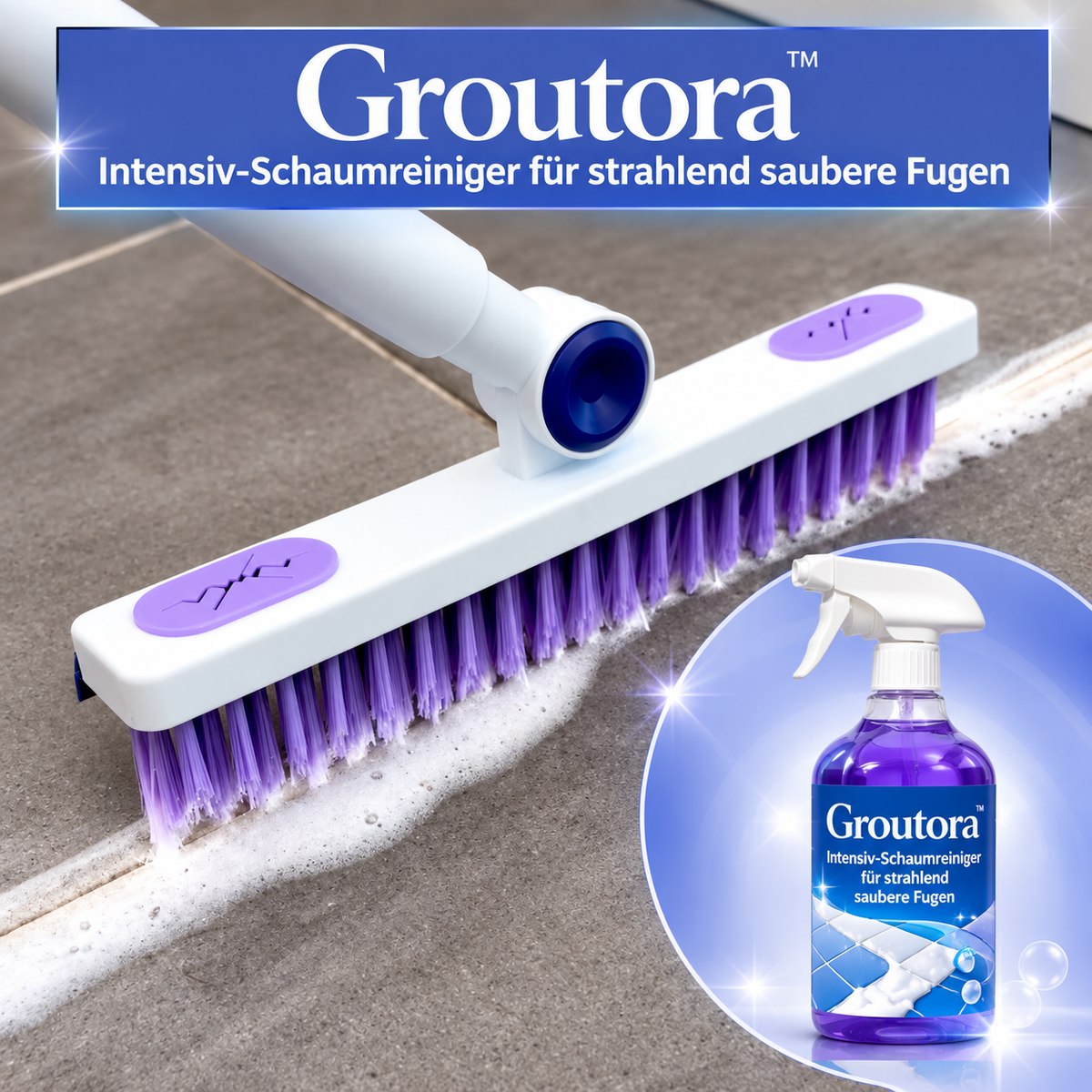 Groutora™ – Intensiv-Schaumreiniger für strahlend saubere Fugen