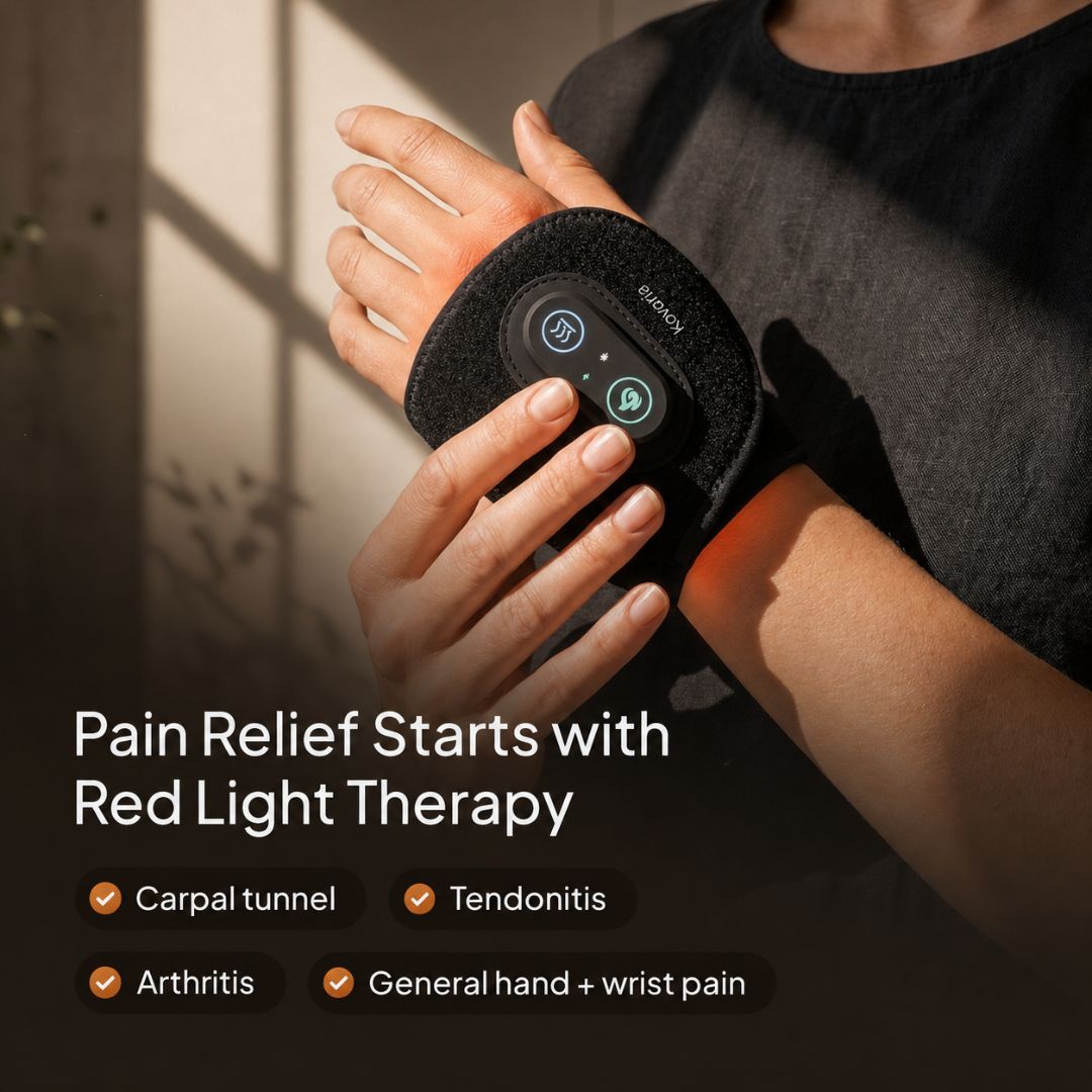 NervoGlow™ – Dual-Wellenlängen-Rotlichttherapie für das Handgelenk