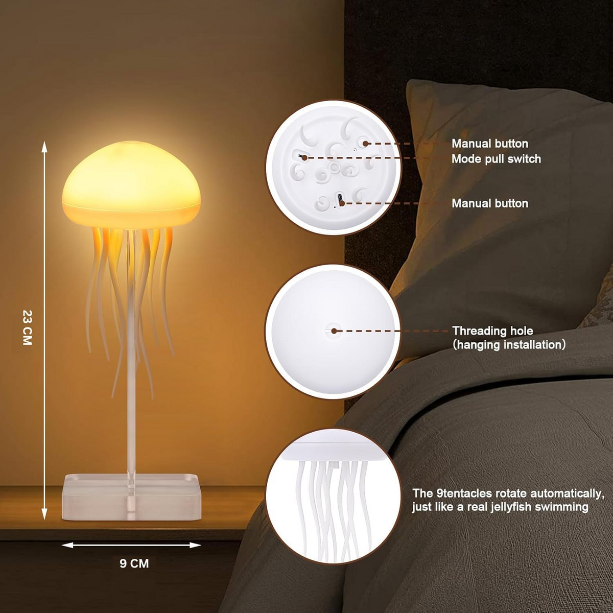 Lumijoy™ – Kabellose 16-Farben-Nachtlampe mit Touch-Steuerung