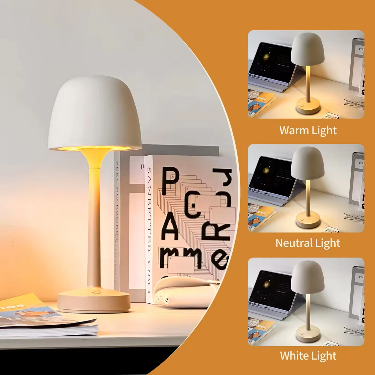 Wavora™ – Kabellose LED-Nachtlampe mit Wasserwellen-Effekt und 16 Farben