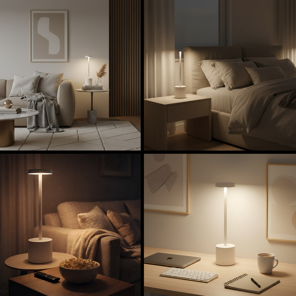 Auralis™ – Minimalistische, dimmbare und wiederaufladbare LED-Tischleuchte