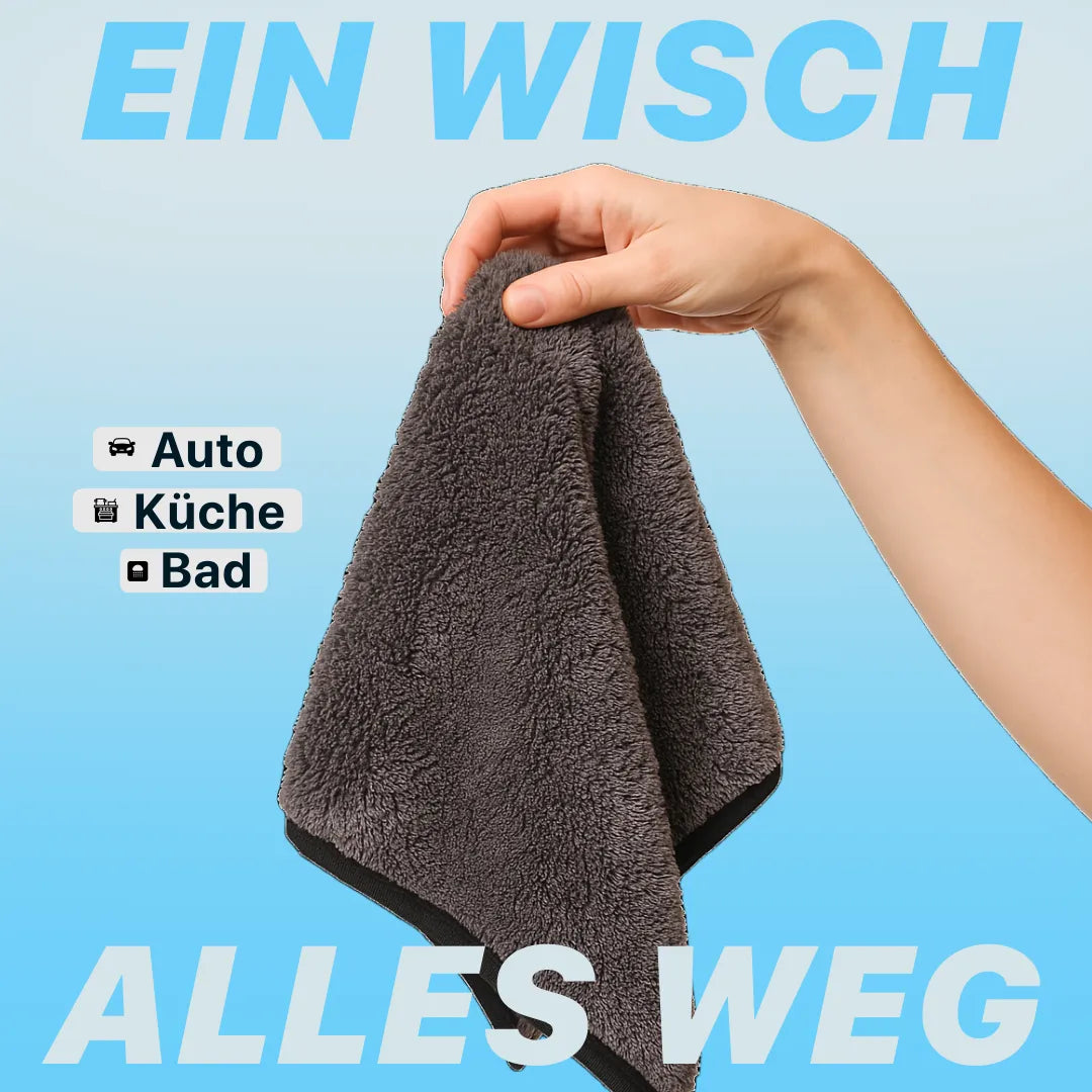 WipeLuxe™ – Hochsaugfähiges Tuch für streifenfreie Sauberkeit