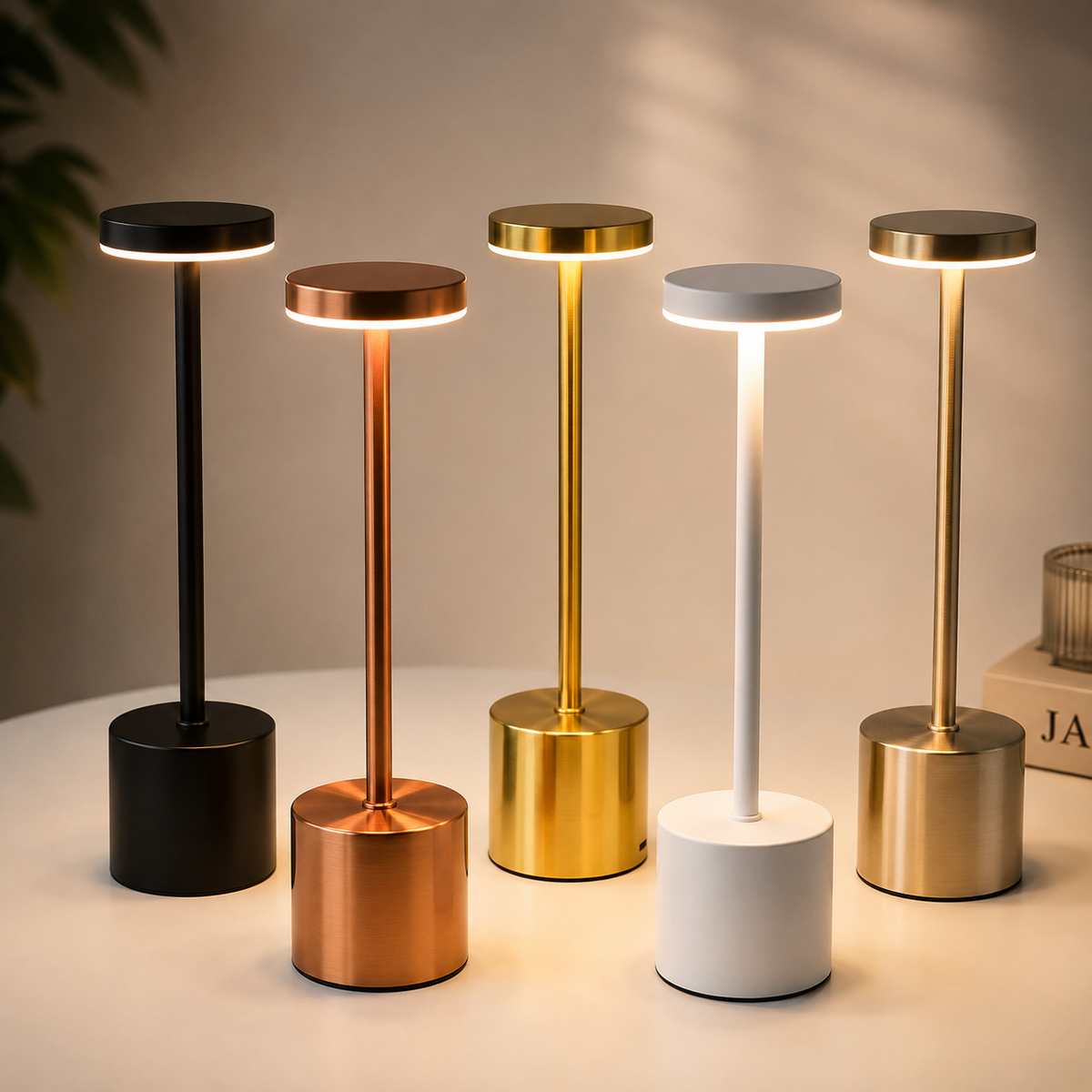Auralis™ – Minimalistische, dimmbare und wiederaufladbare LED-Tischleuchte