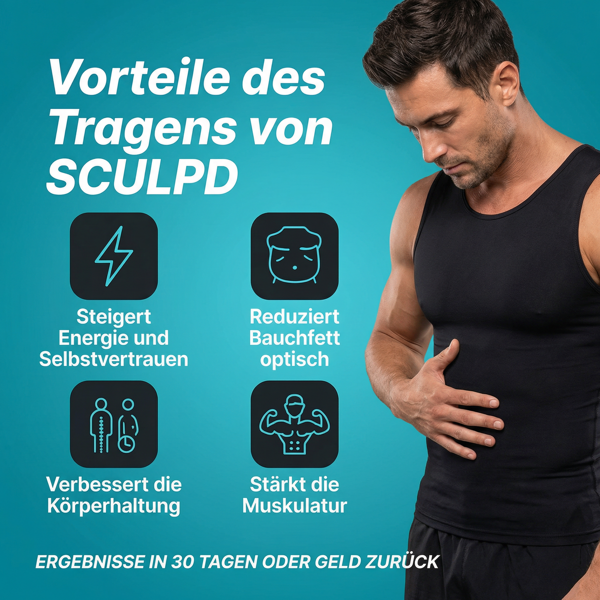 Formiva™ Figurformendes Shirt für sofortige Kontur und Halt