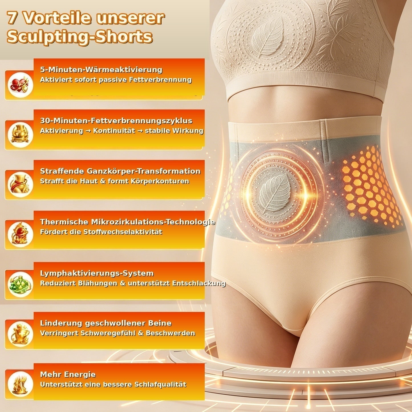 2026 Moringa & Berberine | 4-in-1 Shorts zur Formung von Mikropartikeln und Fettverbrennung
