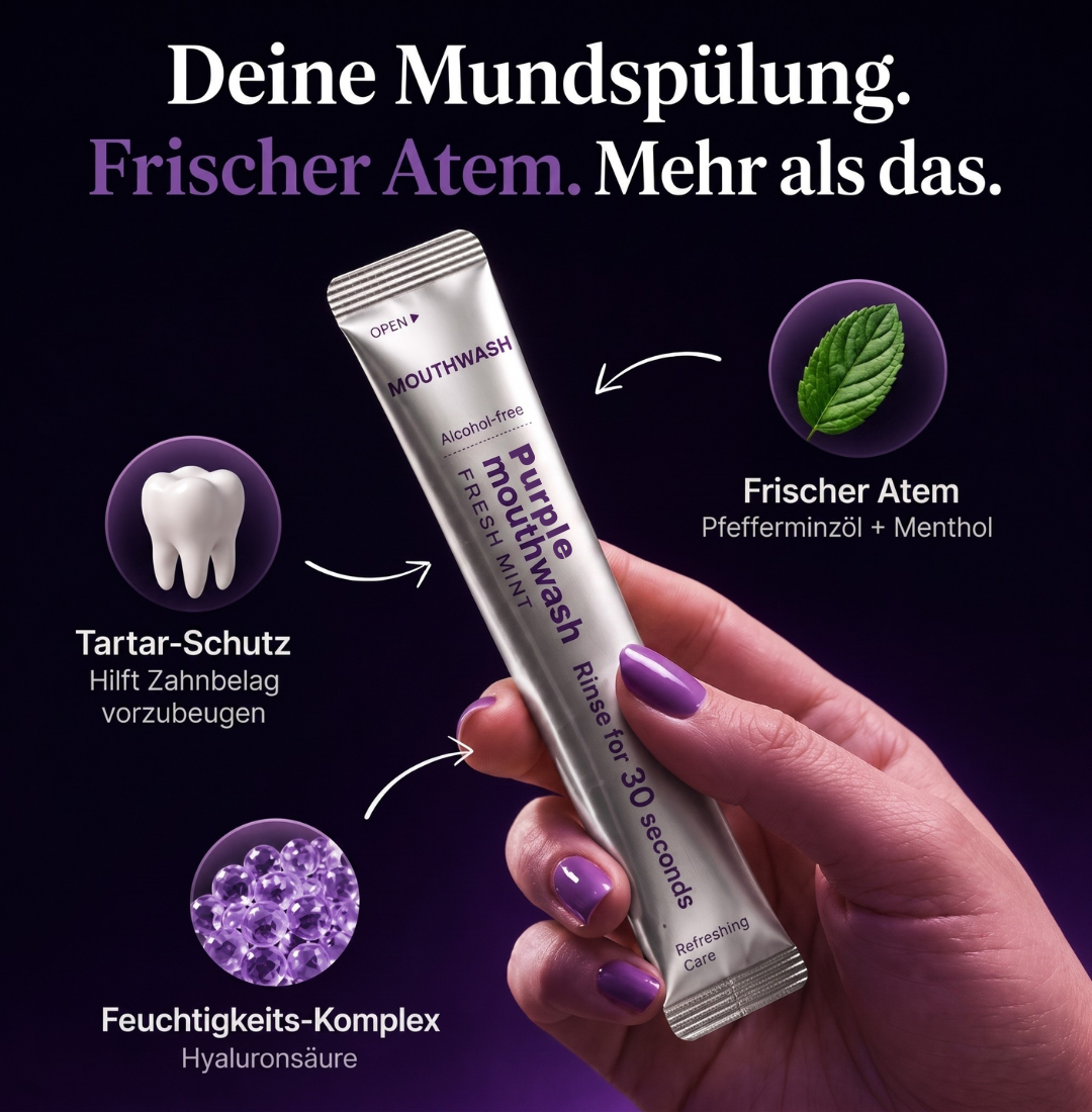 OralLume™ – Violette Mundspülung für die tägliche Zahnpflege
